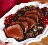 Roast Beef Tenderloin with Morel Cream Sauce