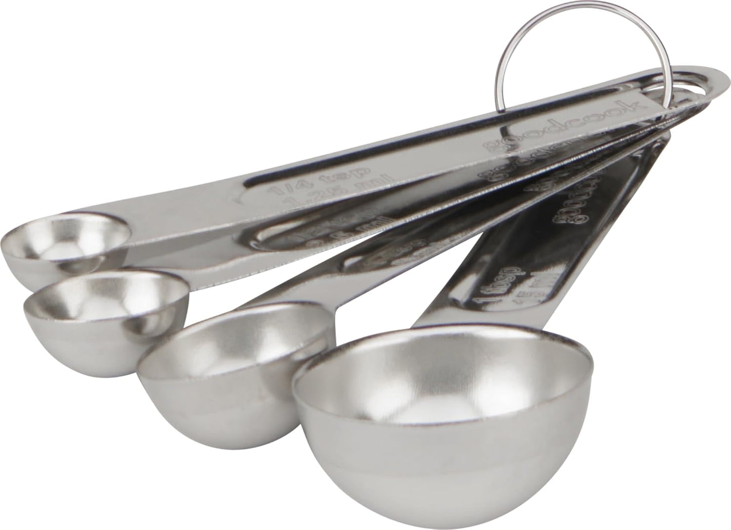 Good Cook Classic Set of 4 Stainless Steel Measuring Spoons (19875)