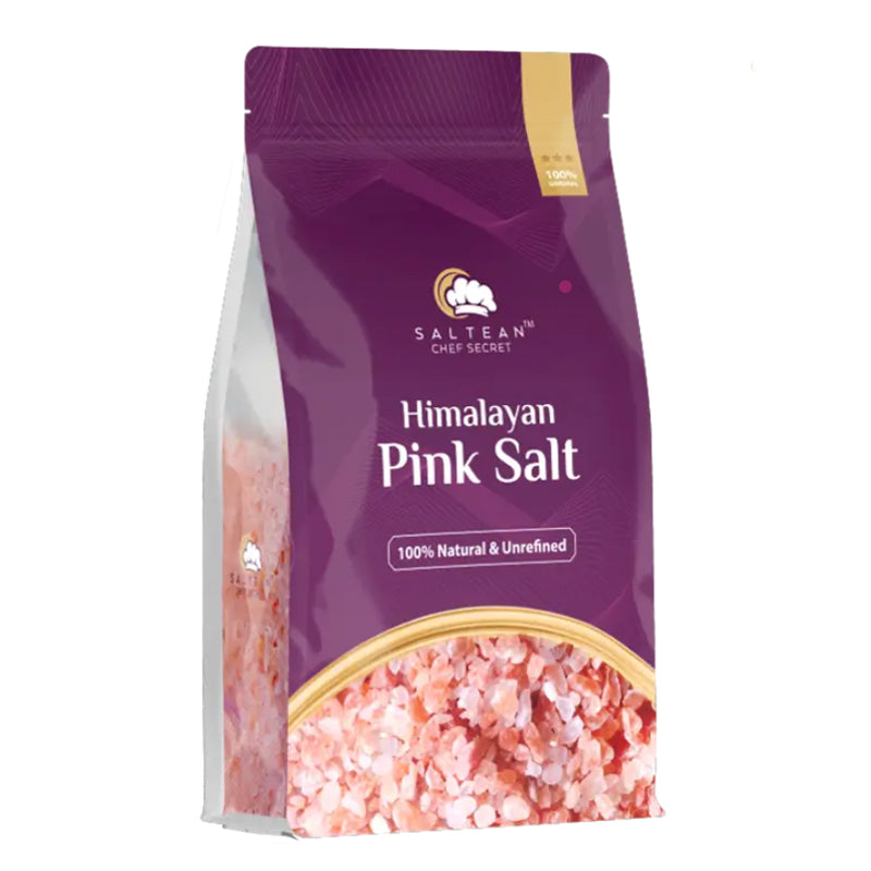 Saltean Chef Secret Pink Himalayan Salt, 2.2 lb. Coarse Grind Standing Pouch