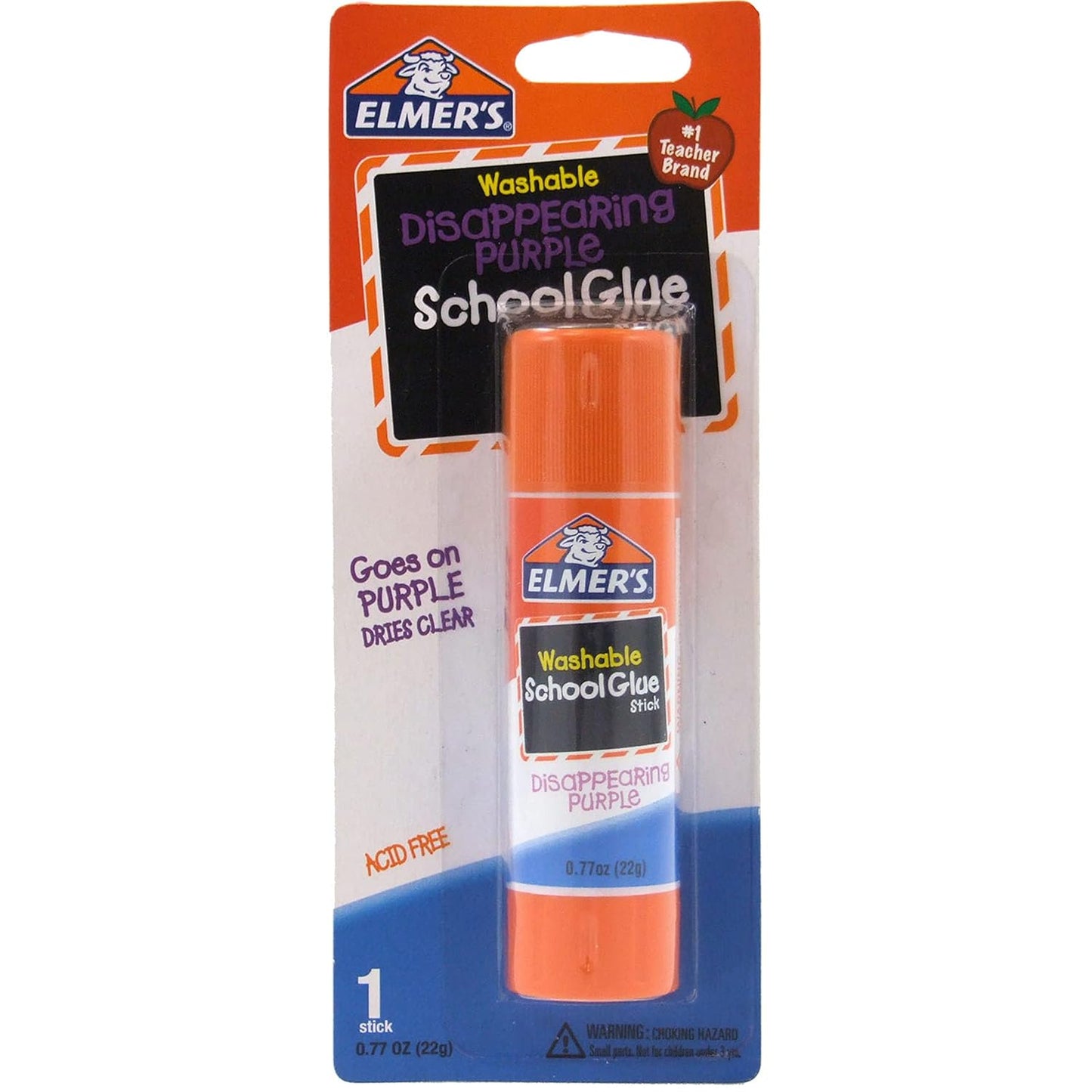 Elmer's Disappearing Purple Glue Stick, .77 oz. (00523)