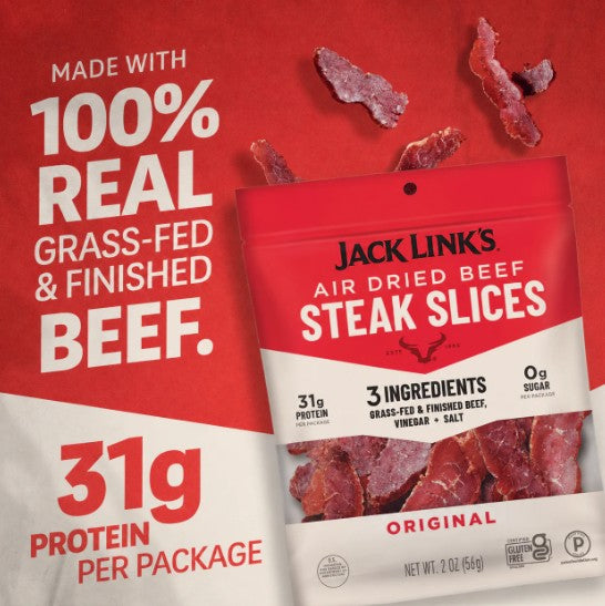 Jack Link's JL3 Original Air Dried Steak Strips, 2 oz. (01896)
