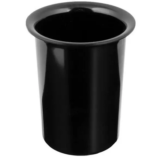 Black Cylinder Container for Condiment Bar