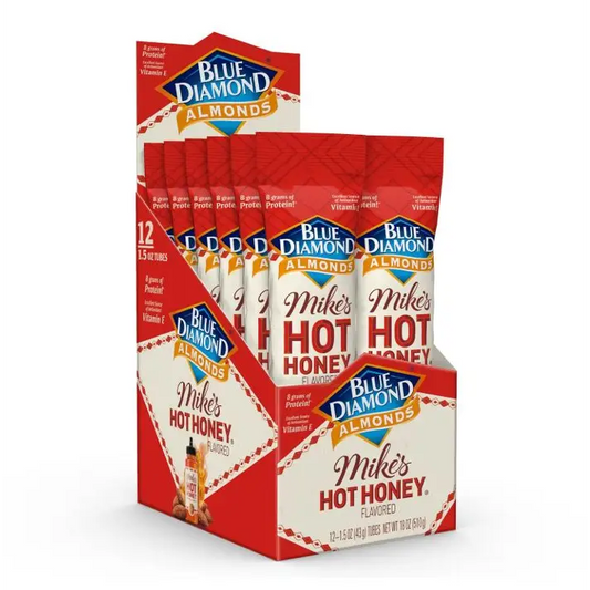 Blue Diamond Mike’s Hot Honey Almonds 1.5 oz. (Box of 12)