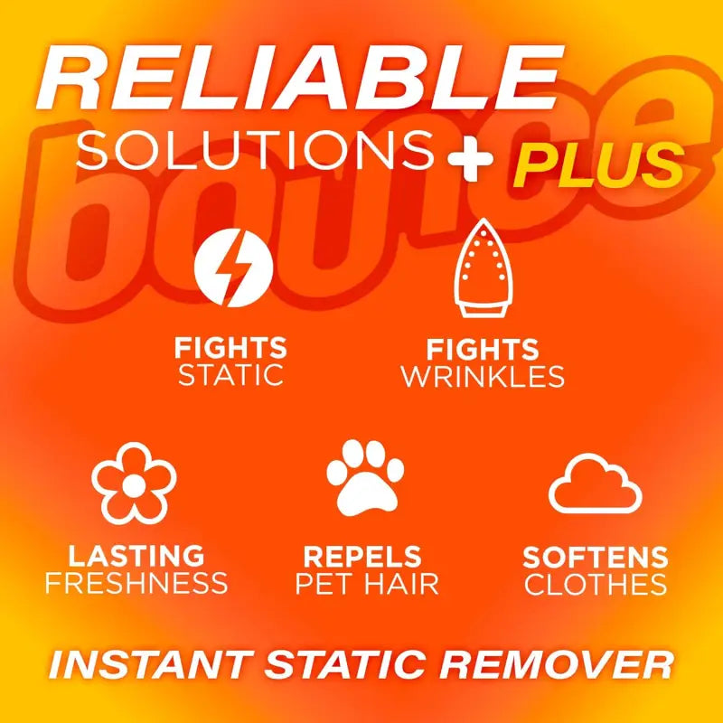 Bounce Anti Static Spray 3 in 1 Instant Anti Static Spray Wrinkle Release Odor Eliminator and Fabric Refresher Spray