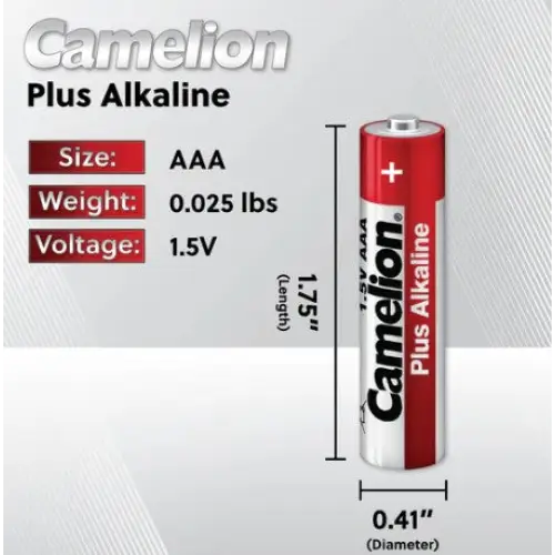Camelion AAA Alkaline Batteries 4 Pack