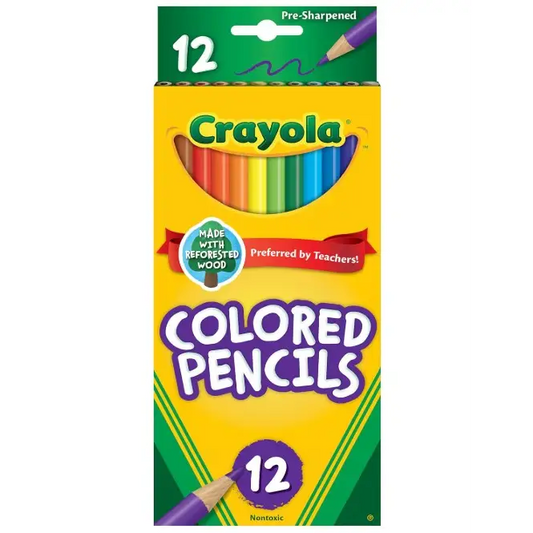 Crayola Long Colored Pencils 12 Count