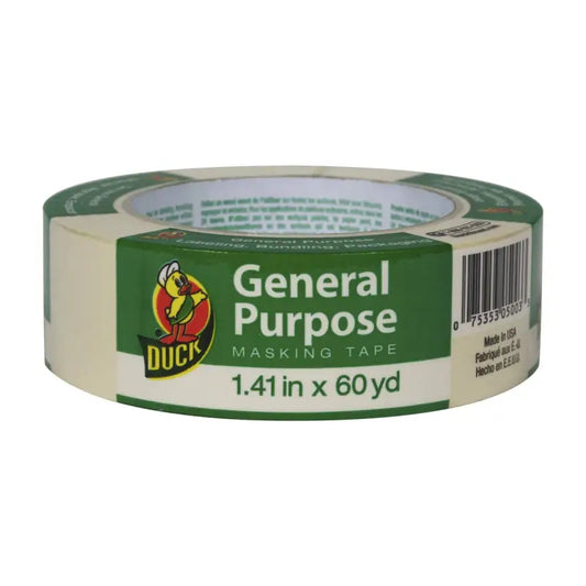 Duck Brand General Purpose Masking Tape - Beige 1.41 in. x 60 yd.