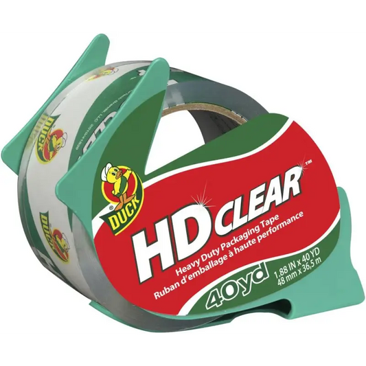 Duck Brand Heavy Duty Clear Tape w/ Reusable Dispenser 1.88 in. x 40 yd.