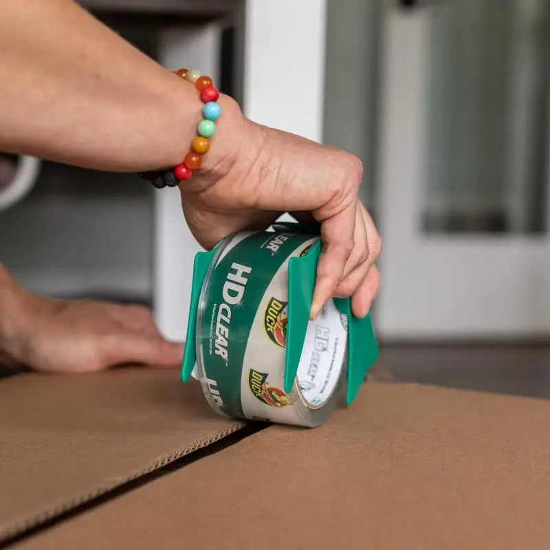 Duck Brand Heavy Duty Clear Tape w/ Reusable Dispenser 1.88 in. x 40 yd.