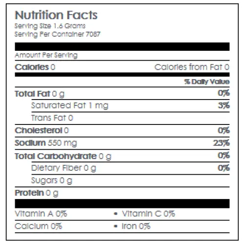 Nutrition Information