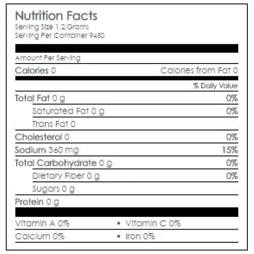 Nutritional information