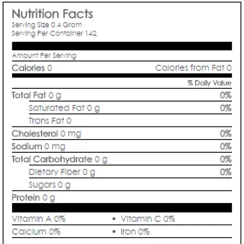 Nutritional Information