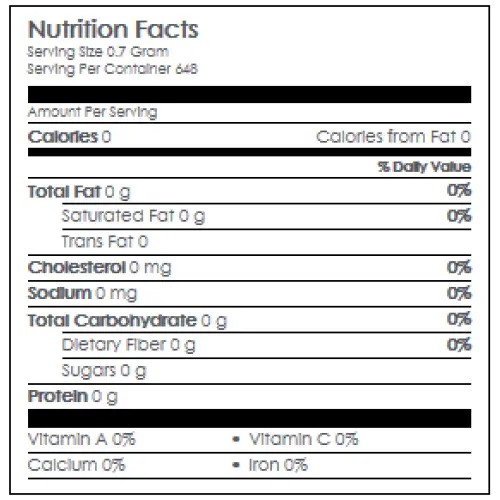 Nurtitional Information