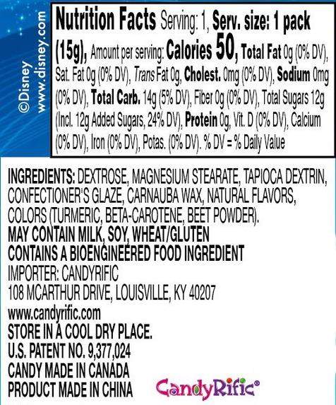 Candyrific Disney Assorted Candy Fans (Pack of 12) (63416)