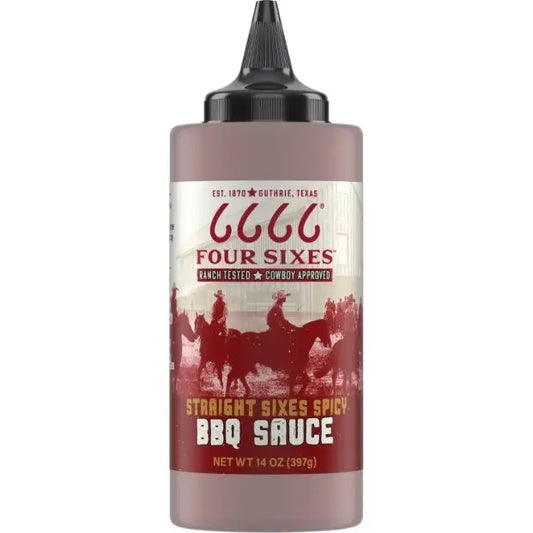 Four Sixes, 6666, Straight Sixes Spicy BBQ Sauce, Yellowstone