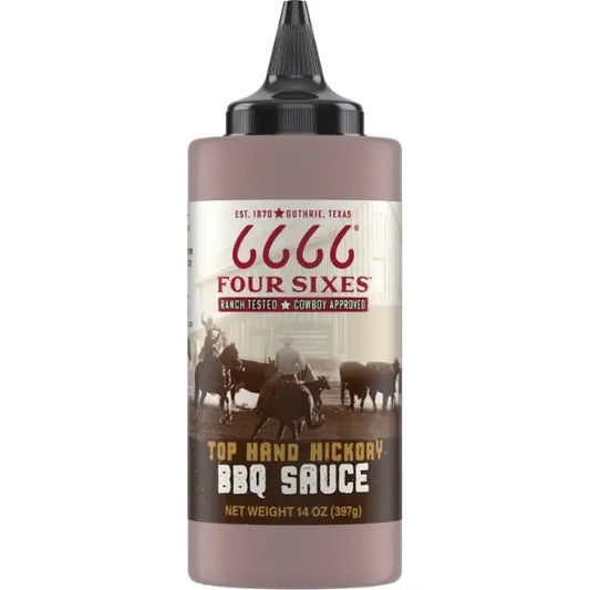 Four Sixes, 6666, 6666 BBQ Sauce, Four Sixes BBQ, Yellowstone, Top Hand Hickory BBQ Sauce