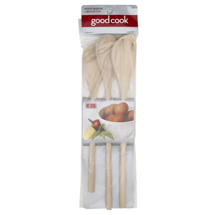 Good Cook Wooden Spoon Set 3 Spoons