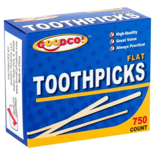 GoodCo Flat Toothpicks 750 count