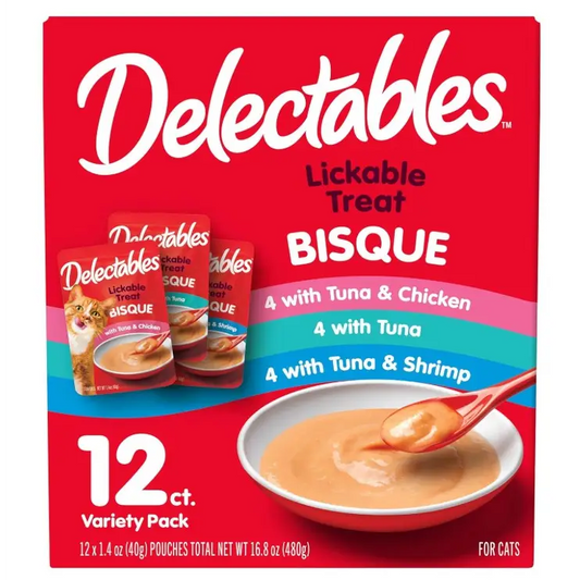 Hartz Delectables Lickable Cat Treat Bisque Assorted Flavors