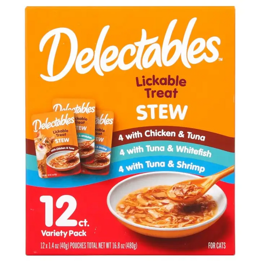 Hartz Delectables Lickable Cat Treat Stew Assorted Flavors