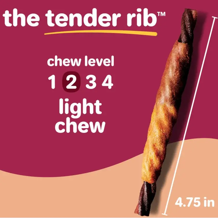 Hartz Oinkies Real Meaty Chews Tender Ribs 22 count