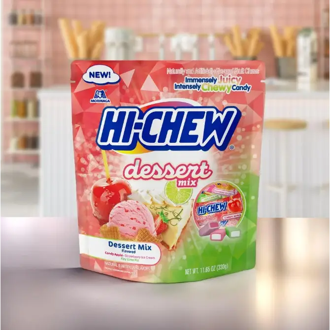 HI-CHEW Dessert Mix Chewy Candy 11.65 oz Stand up Pouch