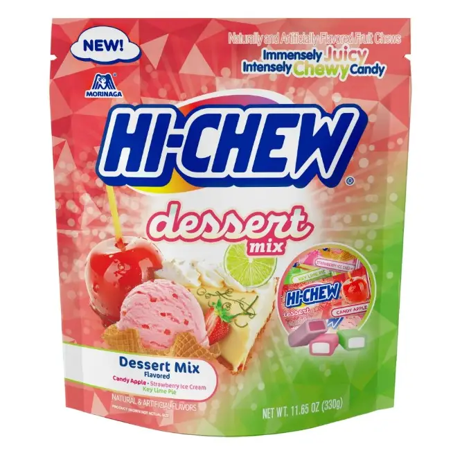HI-CHEW Dessert Mix Chewy Candy 11.65 oz Stand up Pouch