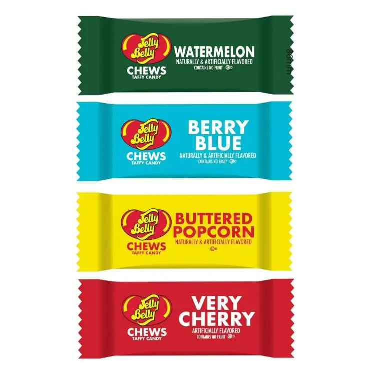 Jelly Belly Chews Taffy Candy 8.75 oz. bag