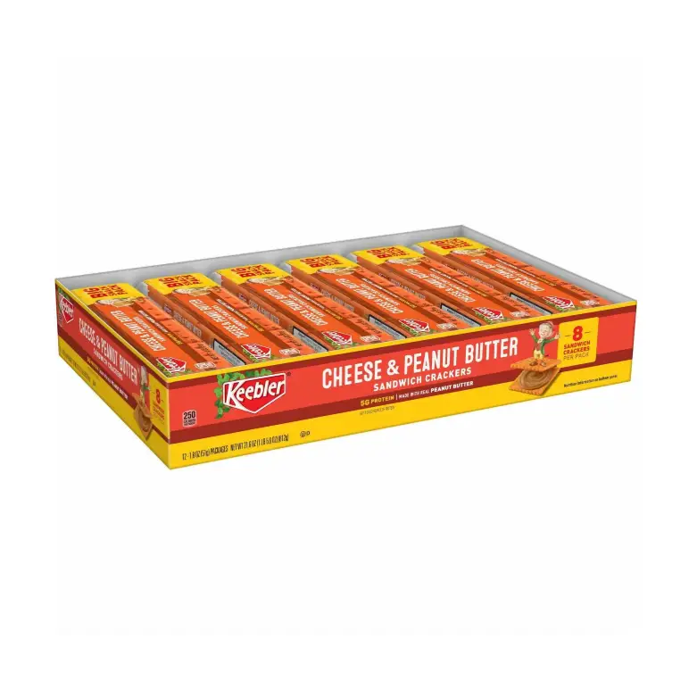 KEEBLER Cheese and Peanut Butter Sandwich Crackers 12 Pack