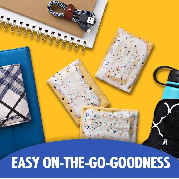 Kellogg’s Frosted Blueberry Pop Tarts 6 Pack 12 Pastry Count (31031)