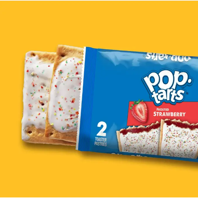 Kellogg’s Frosted Strawberry Pop Tarts 6 Pack 12 Pastry Count