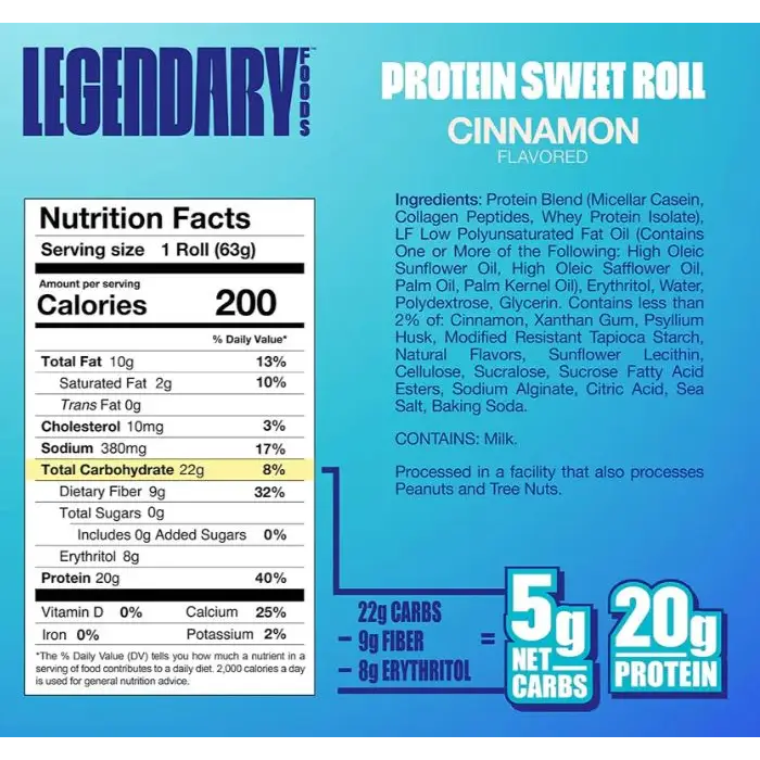Legendary Cinnamon Roll Protein Pastry - 8 pack box