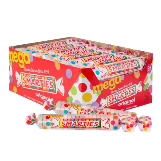 Mega Smarties 24 Rolls - Sweets N Snacks