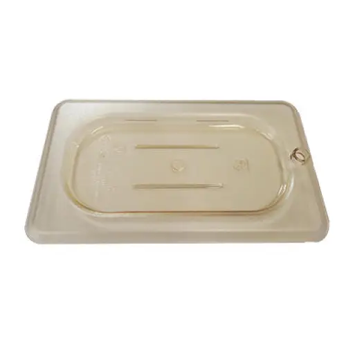 Ninth Pan Amber High Heat Flip Lid with Front Notch Microwaveable