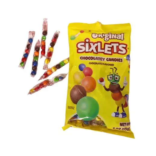 Original Sixlets Chocolatey Candies-6 oz. Peg Bags