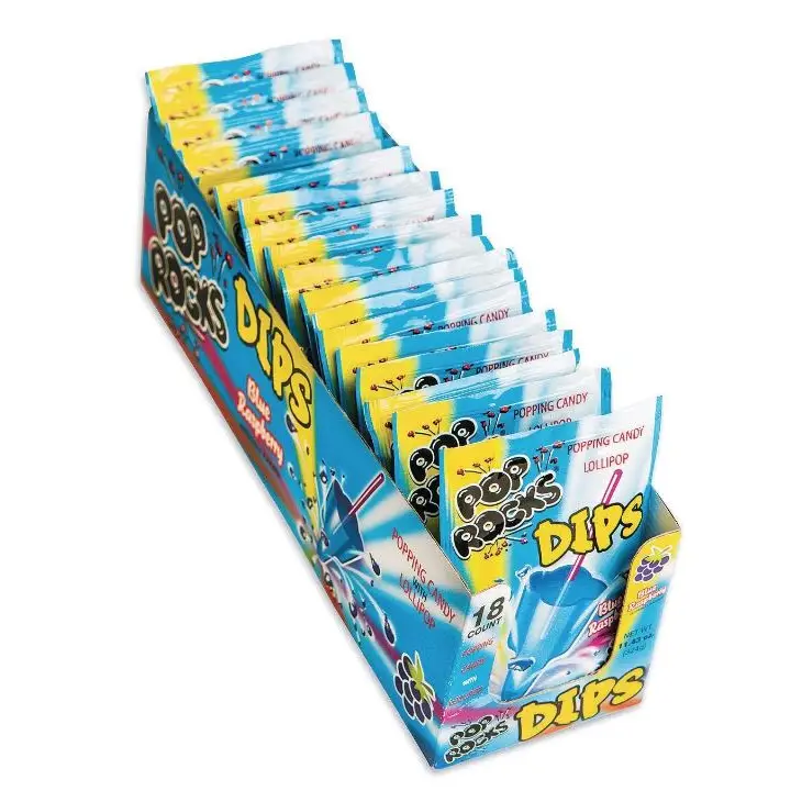 Pop Rocks Dips Blue Raspberry 18 Count