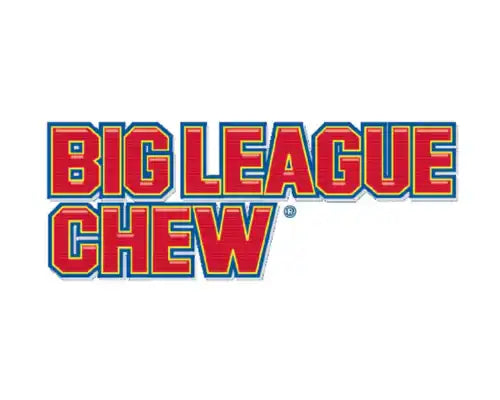 Red and blue bubblegum logo.