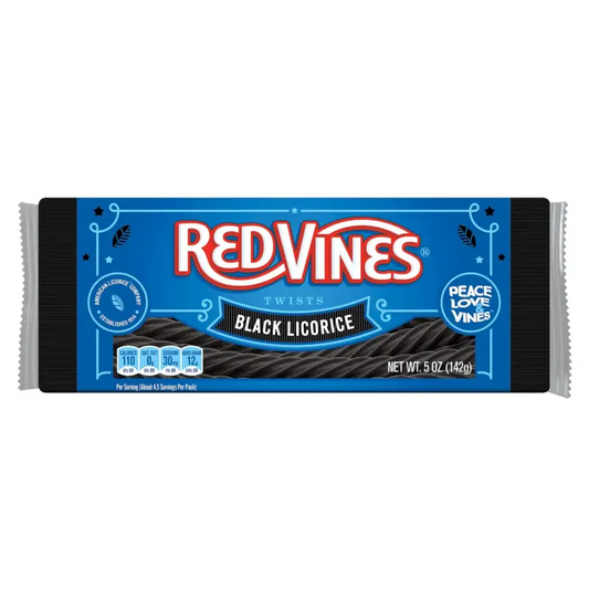 Red Vines Black Licorice Candy Twists 5 oz.