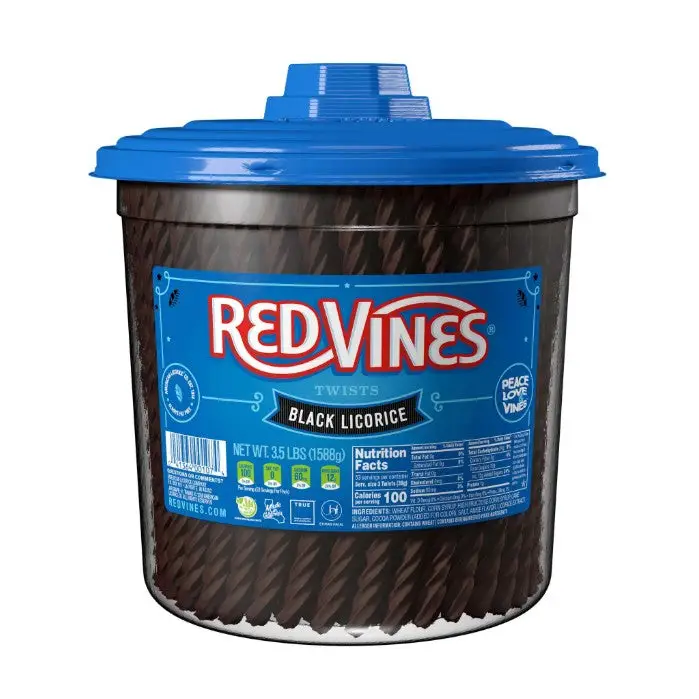 Red Vines Black Licorice Twists 3.5 lb.