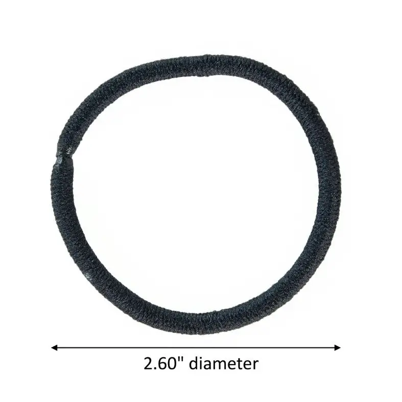 Scunci No Damage Black Elastics 30 Count