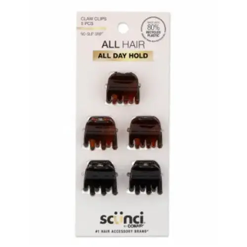 Scunci No-Slip Chunky Jaw Clips 5 Pack