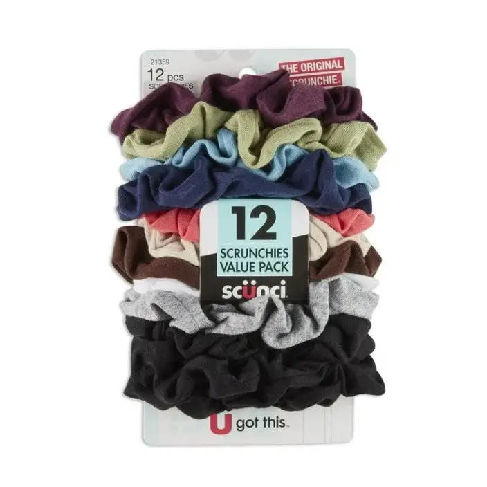 Scunci Scrunchies Hair Twists 12 Pack