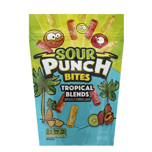 Sour Punch Bites Tropical Flavors 9 oz.