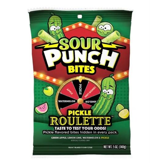 Sour Punch Pickle Roulette Bites 5 oz.