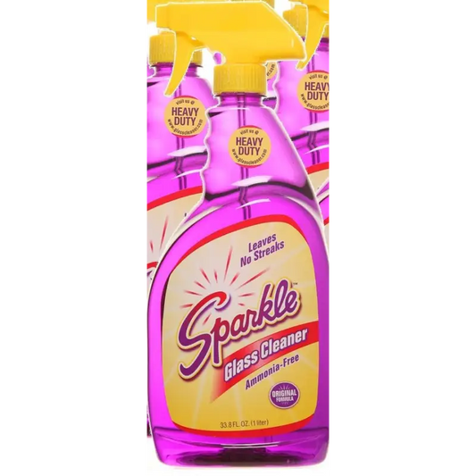 Sparkle Glass Cleaner Original Purple Formula 33.8-Ounce Trigger Bottle (1 Bottle) - Grocery