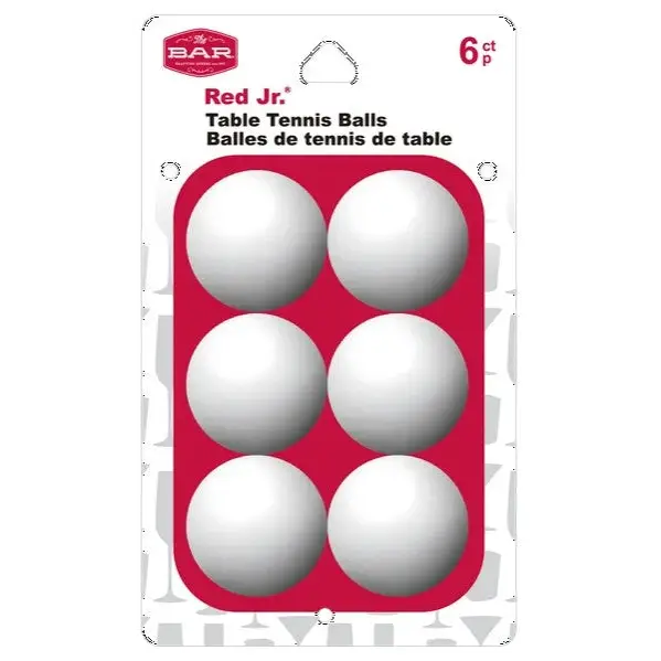 The Bar Table Tennis Balls 6 Count