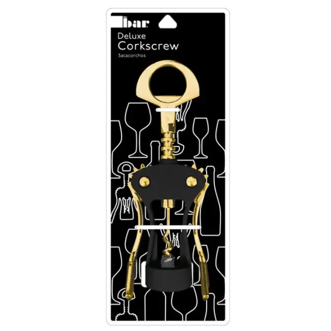 The Bar Winged Cork Screw Gold