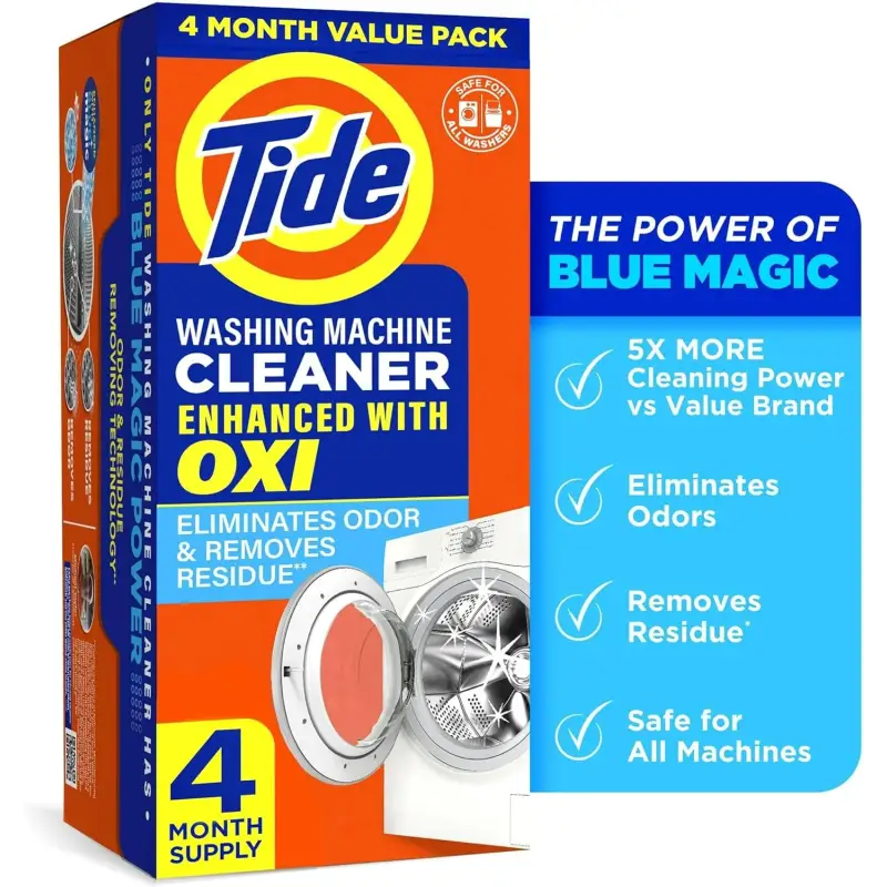 Tide Washing Machine Cleaner 4 Month Value Pack