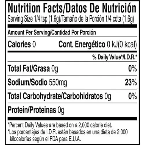 Nutritional Information