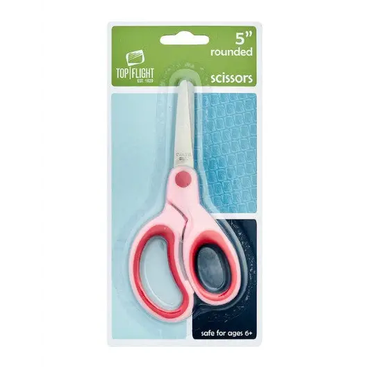 Top Flight School Scissors 5 inch Round Tip